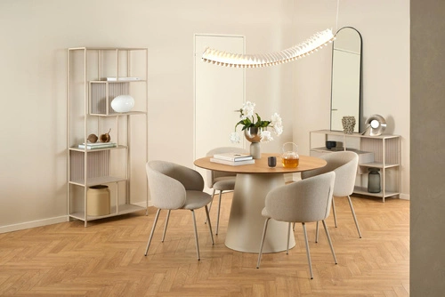 Krzesło Eleonor beżowe Basel 24 beżowa podstawa outlet