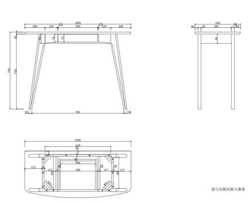 Biurko skandynawskie Woodstock dąb z szufladą do pracy i gabinetu 105 cm Actona
