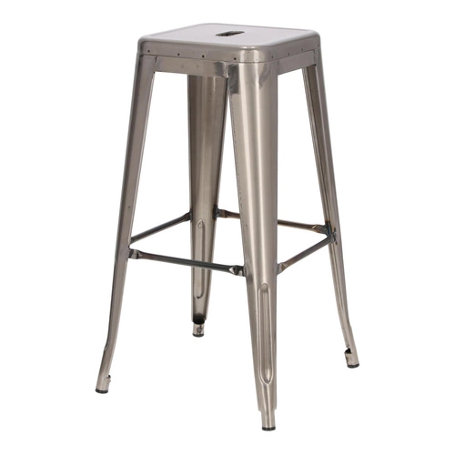 Hoker Paris 75cm. metaliczny insp. Tolix  Outlet