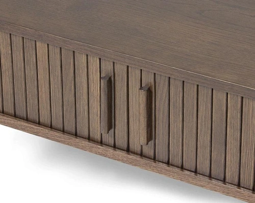 Stolik kawowy Meta owalny 60x120 dębowy espresso do salonu nowoczesny