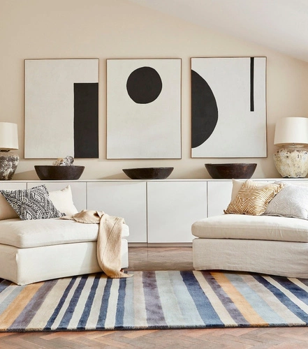 Dywan nowoczesny wełniany Rosita multikolor geometryczny do salonu 250x350cm Harlequin