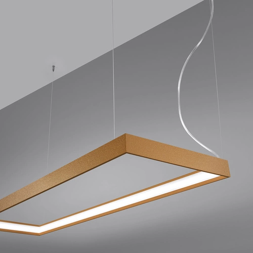 Żyrandol LED Tuula M złoty nowoczesny do salonu loftowy metalowy 150 cm Thoro