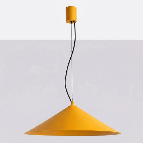 Lampa wisząca FINT żółta LED do salonu regulowana nowoczesna