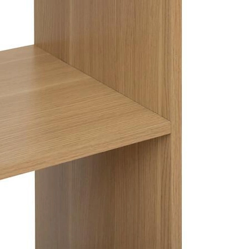 Regał na książki Tasso naturalny nowoczesny stojący z półkami do salonu 5five simply smart