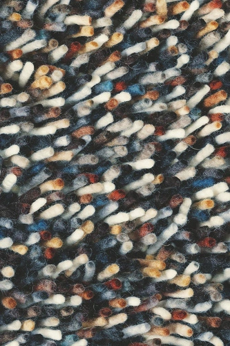 Dywan shaggy do salonu Shaggy Rocks Mix 140x200 wełniany nowoczesny granatowy Carpets&More