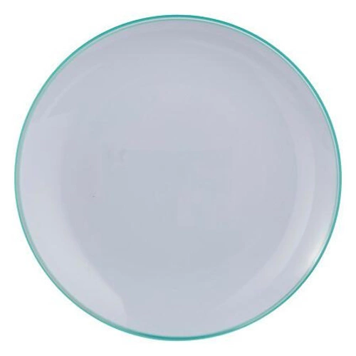 Talerz Aura plastikowy biały/miętowy