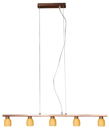 Lampa wisząca Dakota 5x40W G9 miedź
