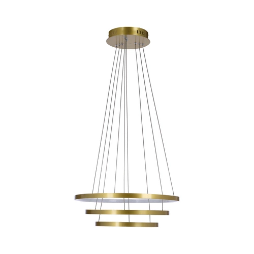 Lampa wisząca Lune 50+40+30 złoty 60W  LED 4000K