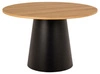 Stół okrągły do jadalni Soli 120 cm dąb artisan na czarnej nodze nowoczesny Actona