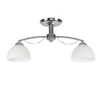 Lampa sufitowa Filona chromowy 2x40 E27  klosz biały