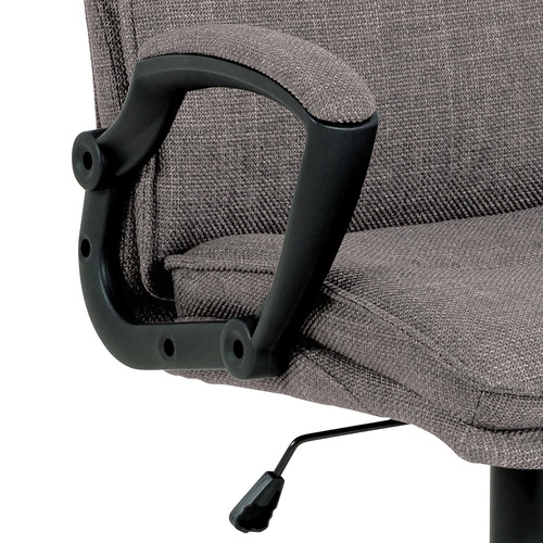 Fotel biurowy Brad szary jasny tapicerowany