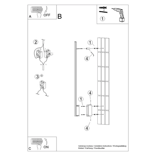 Kinkiet ścienny LED LAGOM 120 czarny nowoczesny aluminiowy do salonu i sypialni Thoro