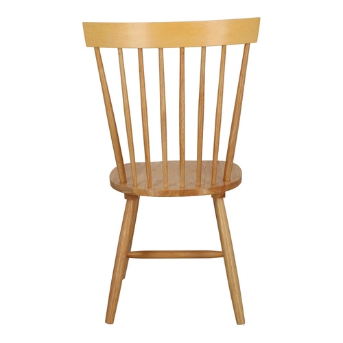 Krzesło drewniane Tulno Intesi do jadalni i kuchni, styl vintage, naturalny kolor, wygodne oparcie