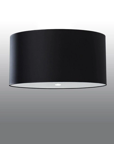 Plafon sufitowy Otto 50 czarny nowoczesny okrągły do salonu i sypialni E27 