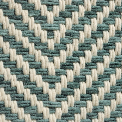 Dywan do salonu wełniany Atelier Twill zielony 200x280cm vintage ręcznie tkany łatwoczyszczący