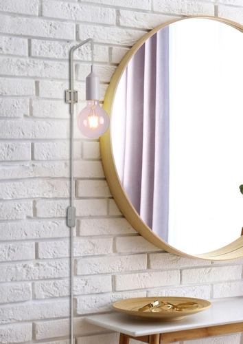 Kinkiet ścienny Laren biały nowoczesny metalowy do sypialni salonu młodzieżowego Ledea