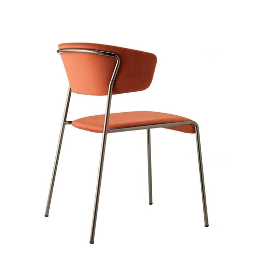 Fotel kubełkowy Lisa velvet welur pomarańczowy nowoczesny glamour do salonu z podłokietnikami