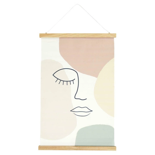 Dekoracja ścienna Kakemono Arty pastelowe nowoczesna ozdoba na ścianę do salonu 60x40 cm