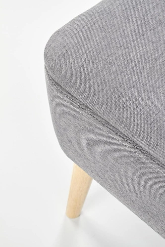 Zestaw 2 puf Gryf szare ze schowkiem na nóżkach do salonu i przedpokoju Intesi