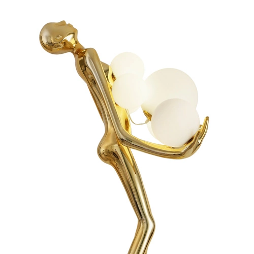 Lampa podłogowa WOMAN GOLD złoty połysk  180 cm