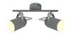 Lampa sufitowa Gray listwa 2x40W E14  szary