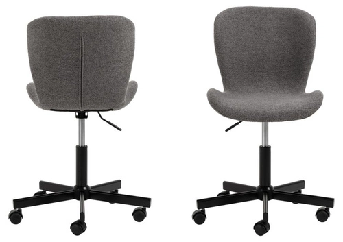 Fotel biurowy ergonomiczny Batilda-A1 Actona antracytowy obrotowy z regulacją wysokości
