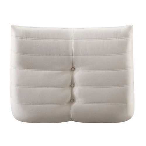 Fotel wypoczynkowy Gufi welurowy biały do salonu nowoczesny