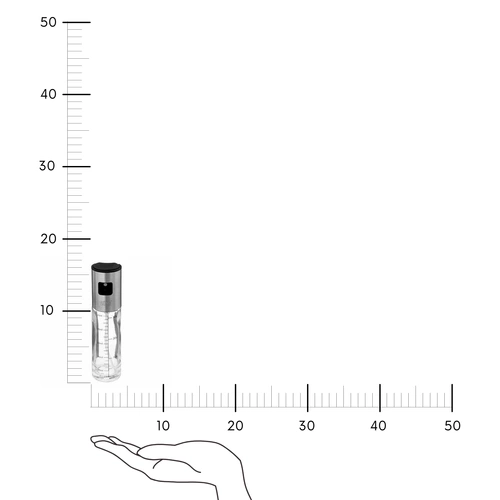 5five simply smart nowoczesna butelka szklana na olej i ocet z rozpylaczem 0,1L