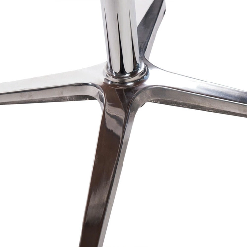 Fotel biurowy ergonomiczny VIP Exclusive Home czarny skórzany z podnóżkiem obrotowy D2.DESIGN