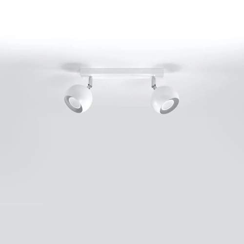 Plafon sufitowy biały OCULARE 2 nowoczesny metalowy do salonu, kuchni i sypialni