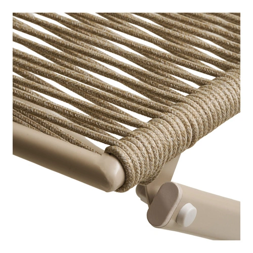 Zestaw mebli ogrodowych Arcas bistro taupe metalowy na taras 2 krzesła i stół