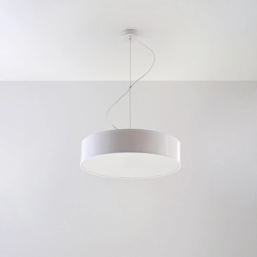 Lampa wisząca Arena 45 biała nowoczesna do salonu i jadalni nad stół Sollux