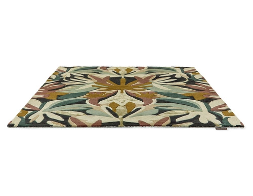 Dywan do salonu Melora Positano Succulent 170x240 wełniany kolorowy glamour łatwy w czyszczeniu