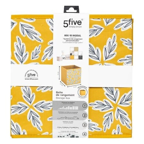 Pudełko materiałowe do regału 31x31 składane beżowe Folia 5five simply smart