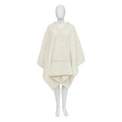 Koc z rękawami Aksel biały ciepły miękki koc polarowy na kanapę Atmosphera