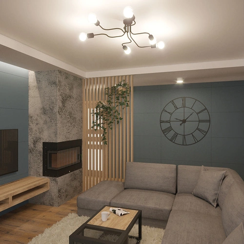 Żyrandol loftowy VECTOR 6 biały do salonu i jadalni metalowy 6-punktowy SOLLUX LIGHTING