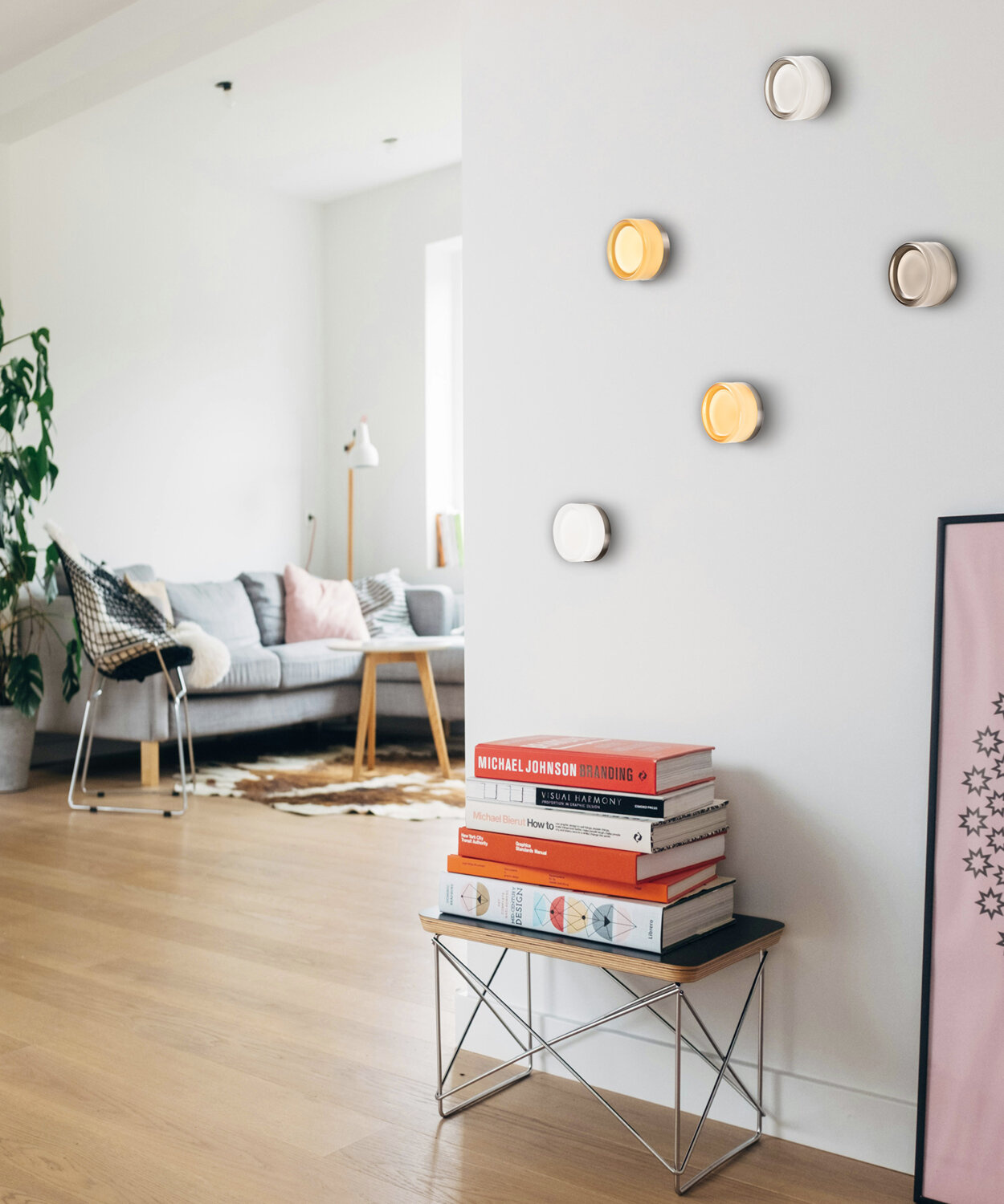 Plafon okrągły szary LED CANDY Step into Design nowoczesny do salonu i sypialni 13,5 cm