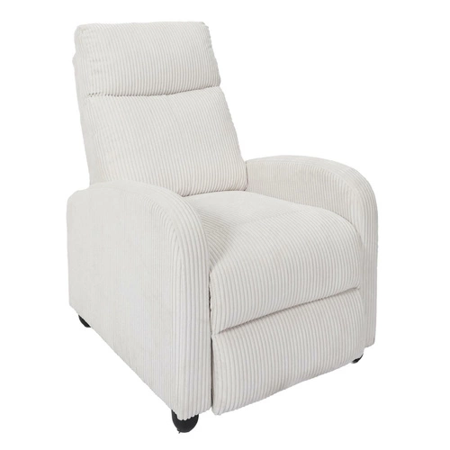 Fotel rozkładany Recliner Dream biały     sztruks