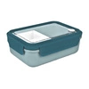 Intesi Clip niebieski lunchbox do szkoły i pracy 1,26L nowoczesny pojemnik na obiad do mikrofalówki