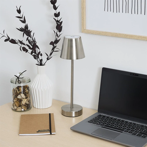 Lampka Casablanca 36cm LED na dotyk       srebrna