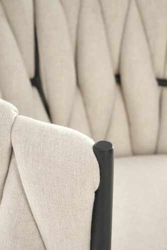 Fotel biurowy ergonomiczny Natol beżowy obrotowy z regulacją wysokości glamour do biura