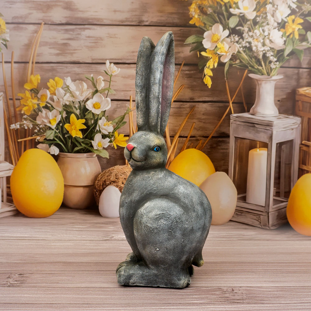 Figurka Zając z wysokimi uszami 50cm
