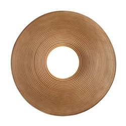 Kinkiet ścienny szklany ILUSIONI beżowy 26 cm nowoczesny do sypialni i salonu