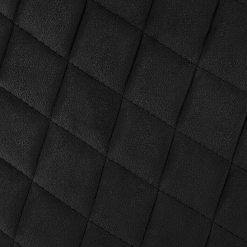 Krzesło tapicerowane welurowe Marlo czarne z podłokietnikami do jadalni nowoczesne Atmosphera