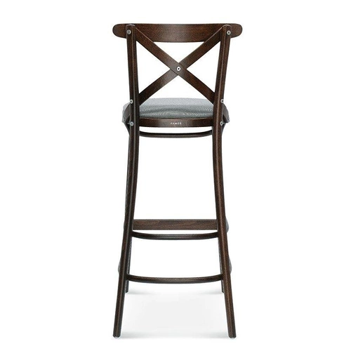 Hoker drewniany z oparciem Fameg BST-8810 personalizowany rustykalny do kuchni i jadalni 78 cm