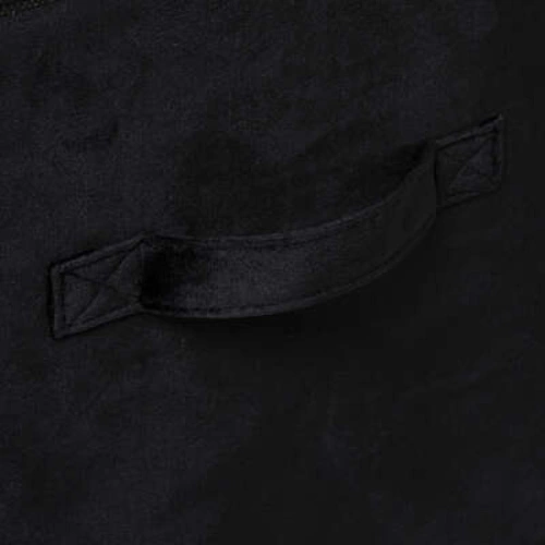 Pudełko materiałowe do regału 31x31 Velvet czarne składane z uchwytem 5five simply smart