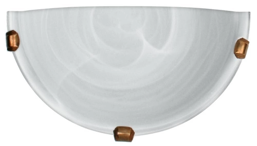 Plafon szklany klasyczny Duna biały do salonu i sypialni 30 cm Candellux