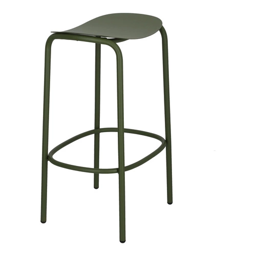 Hoker metalowy Trick 65 cm zielony nowoczesny do kuchni i wyspy bez oparcia SCAB Design