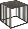 Stolik kawowy Strington 40x40cm marmur czarny