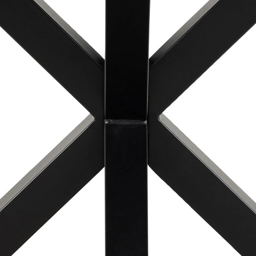Stół do jadalni Heaven 120 cm szary ceramiczny blat czarne nogi nowoczesny Actona